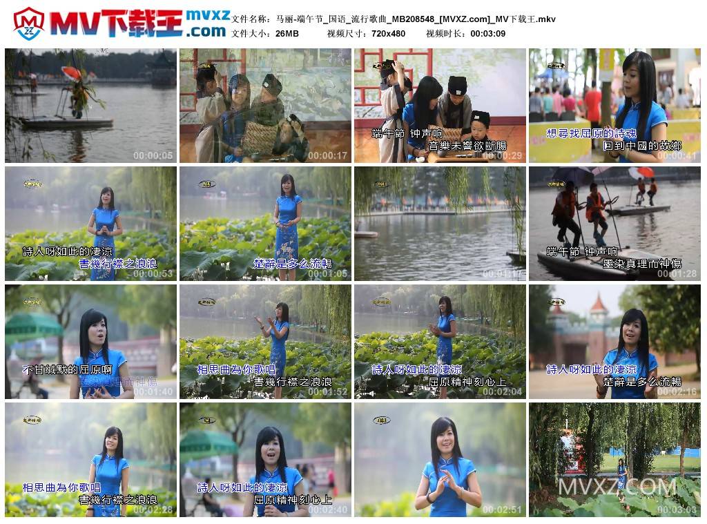 马丽-端午节_国语_流行歌曲_MB208548